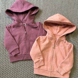 Baby Ralph Lauren Pink and Purple Hoodies size 12 Months